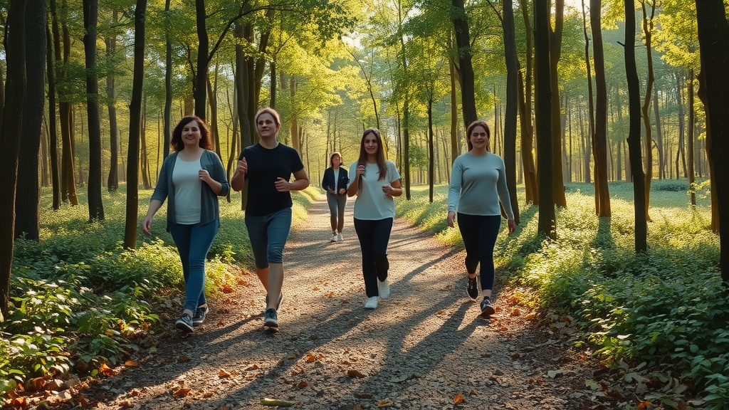 guided forest bathing group slow mindful walk