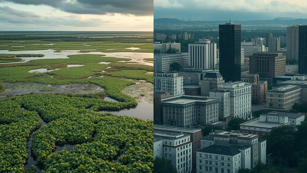 comparison nature-based growth strategies vs traditional infrastructure for climate change and societal challenges